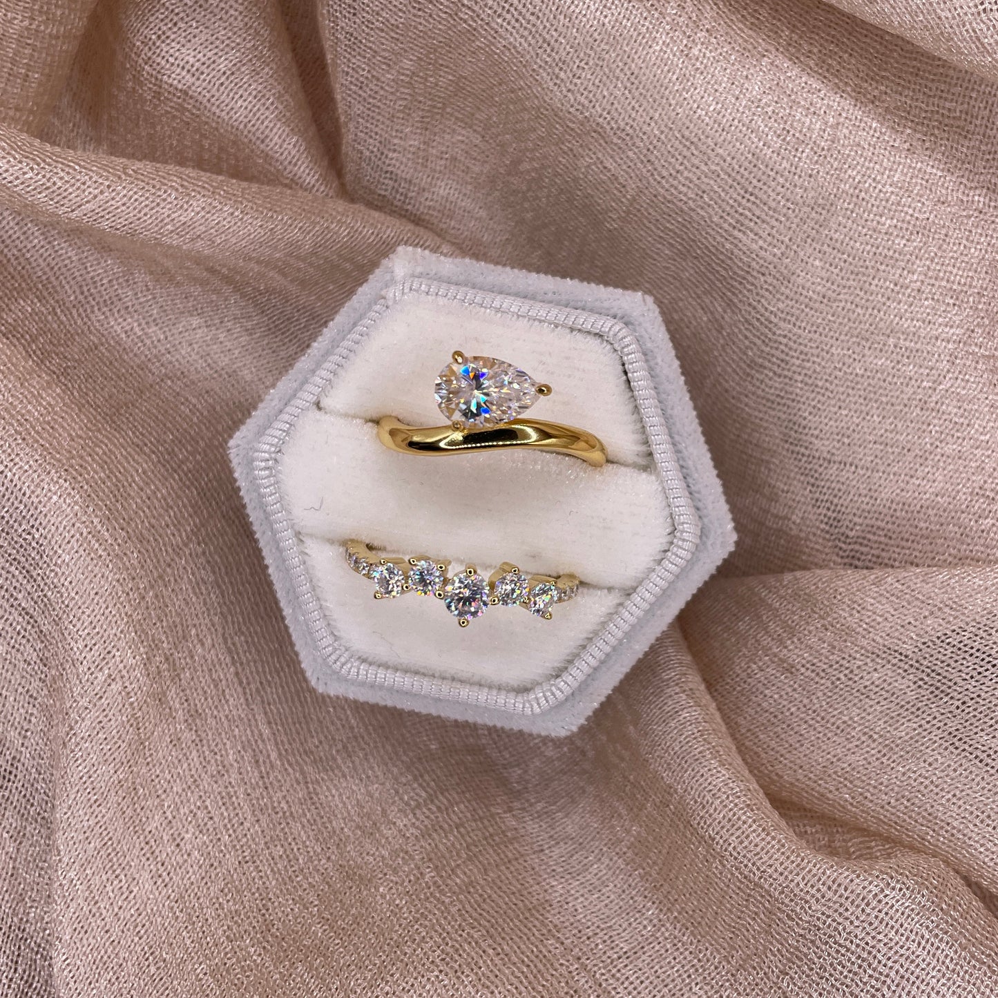 Cluster Moissanite 925 Sterling Silver Ring | VVS1  D Color