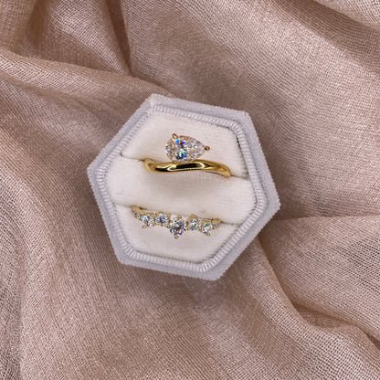 Cluster Moissanite 925 Sterling Silver Ring | VVS1  D Color