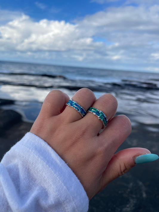 Ocean Edge Wave 925 Sterling Silver Ring