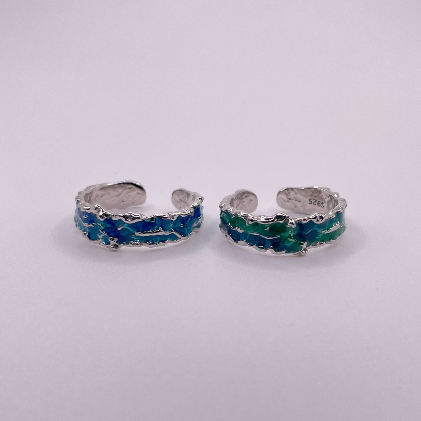 Ocean Edge Wave 925 Sterling Silver Ring