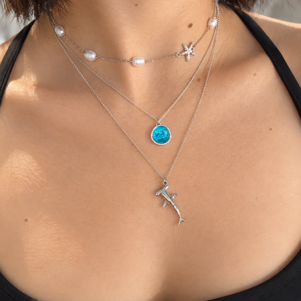 Hammerhead Shark 925 Sterling Silver Necklace (Limited Edition)