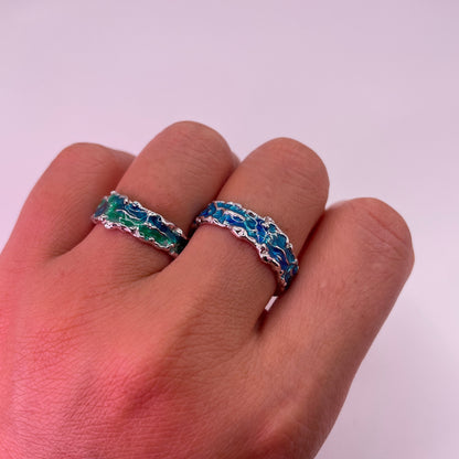 Ocean Edge Wave 925 Sterling Silver Ring