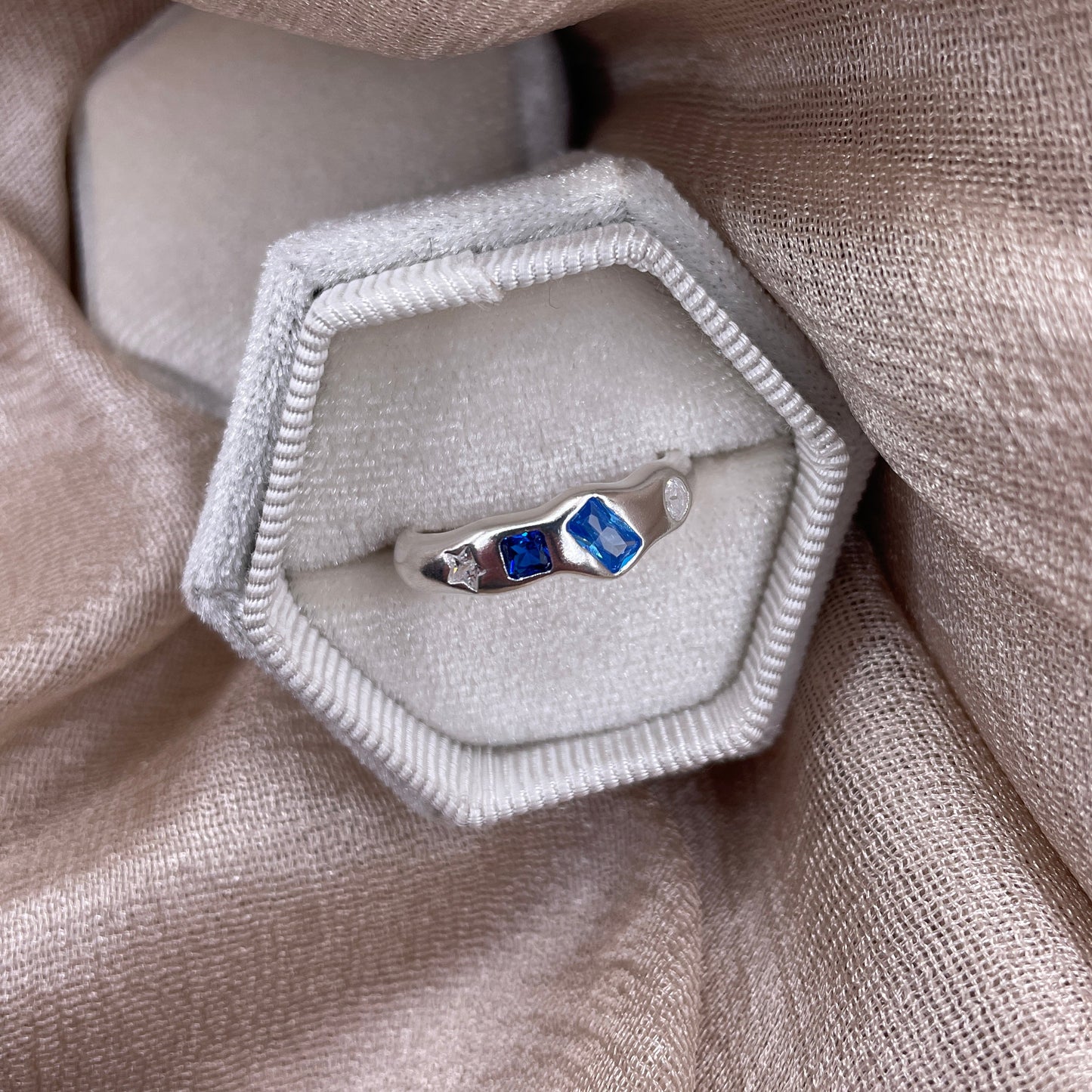Blue Spark 925 Sterling Silver Ring