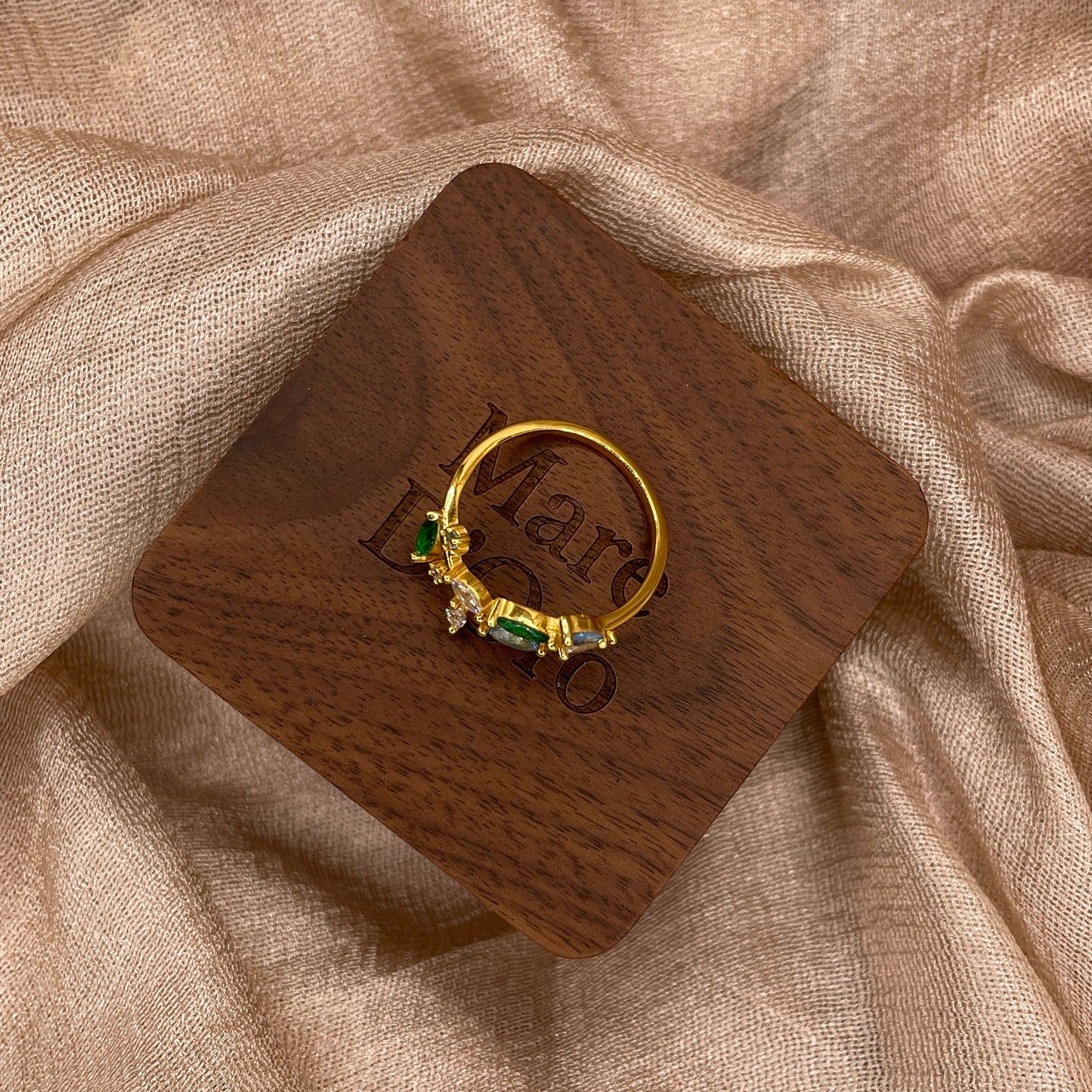 Emerald Garden 925 Sterling Silver Ring