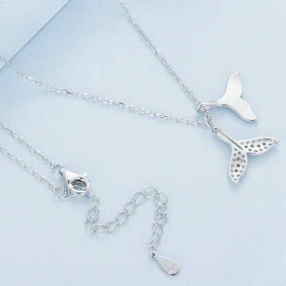 Mermaid Tail Necklace – 925 Sterling Silver Blue Ocean Pendant