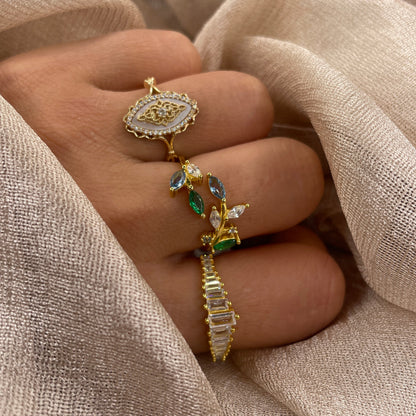 Emerald Garden 925 Sterling Silver Ring