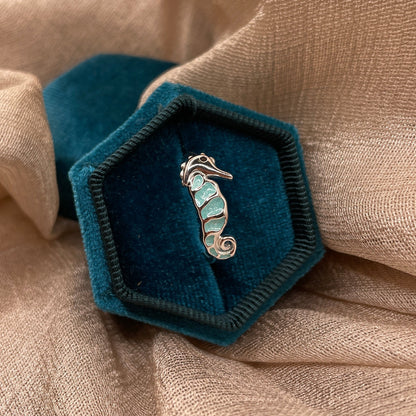 Seahorse Open 925 Sterling Silver Ring