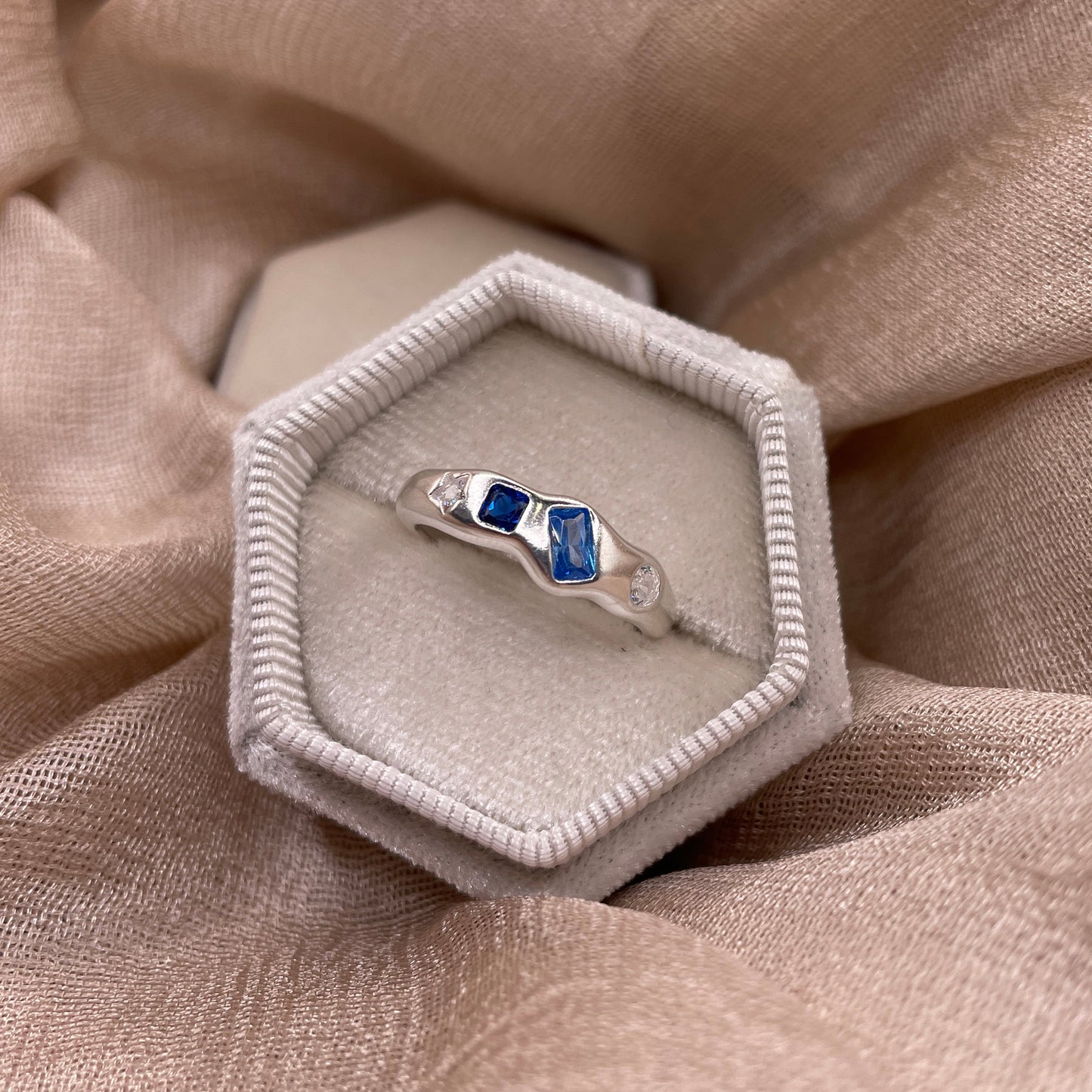 Blue Spark 925 Sterling Silver Ring