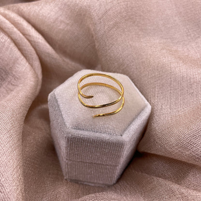 Multi-Layered Simple Open 925 Sterling Silver Ring