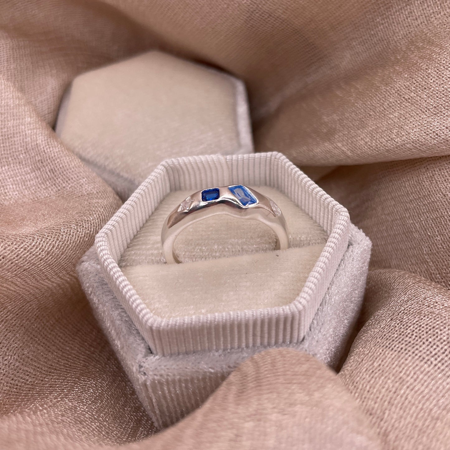 Blue Spark 925 Sterling Silver Ring