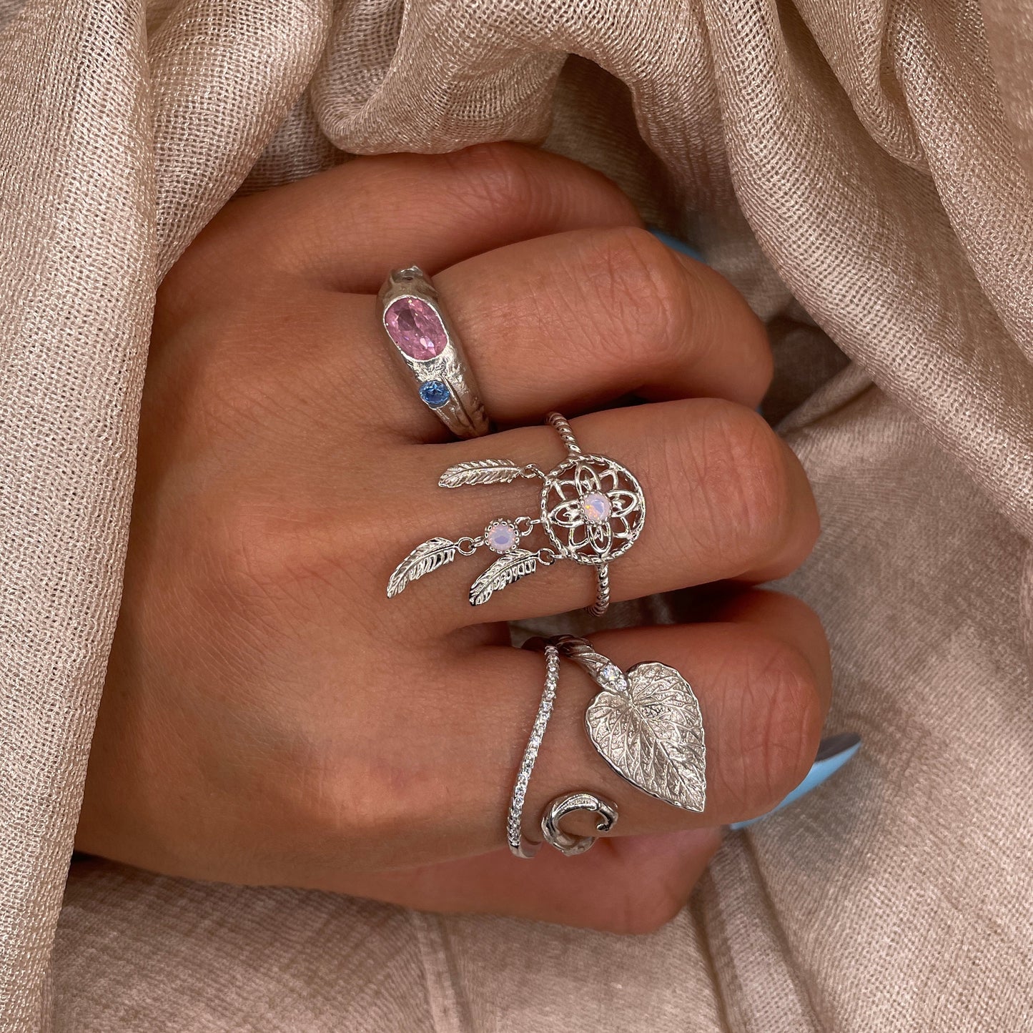 Soft Curve 925 Sterling Silver Ring