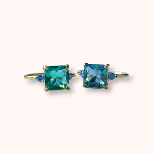Ocean Crystal 925 Sterling Silver Ring
