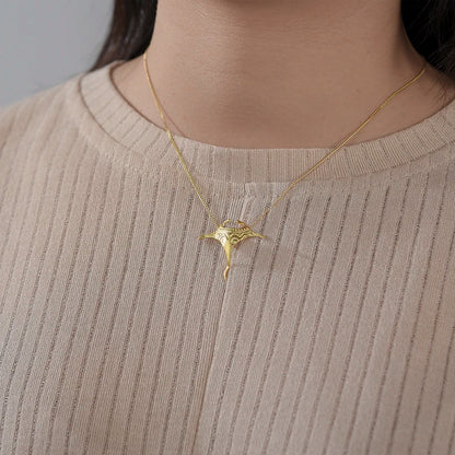 Manta Ray 925 Sterling Silver Necklace