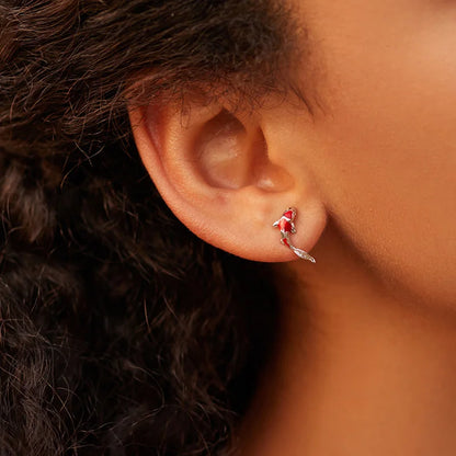 Lucky Koi 925 Sterling Silver Earrings