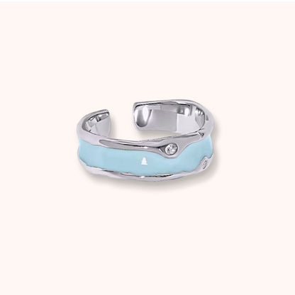 Blue Lagoon 925 sterling silver Ring