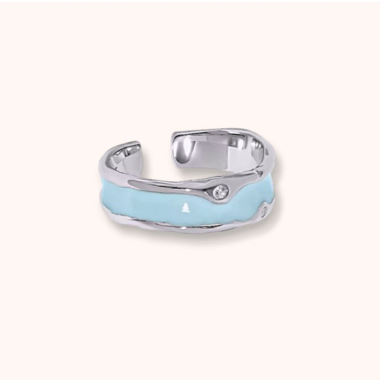 Blue Lagoon 925 sterling silver Ring