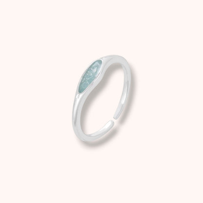 Blue Minimal 925 sterling silver Ring