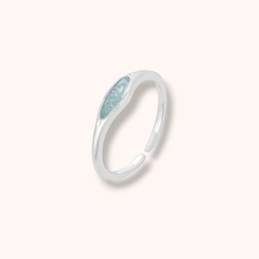 Blue Minimal 925 sterling silver Ring