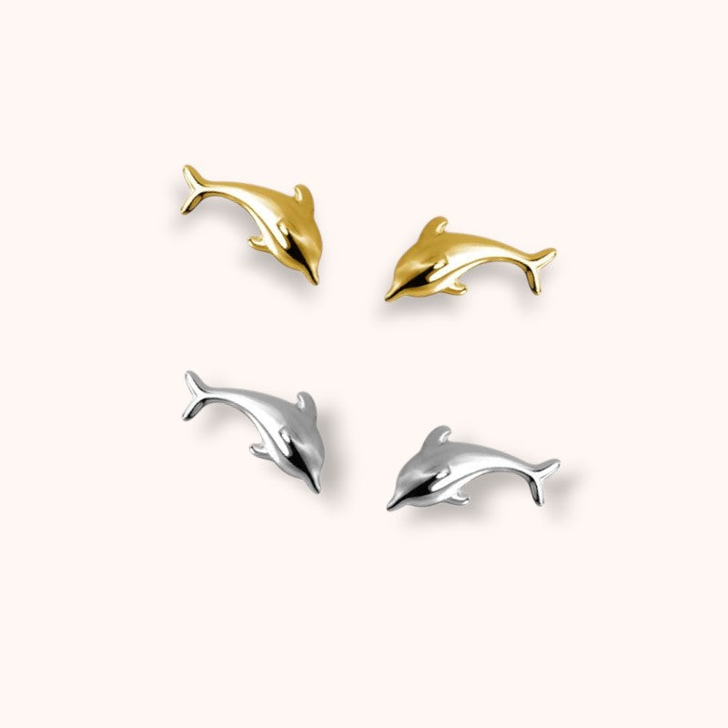 Dolphin Studs 925 Sterling Silver