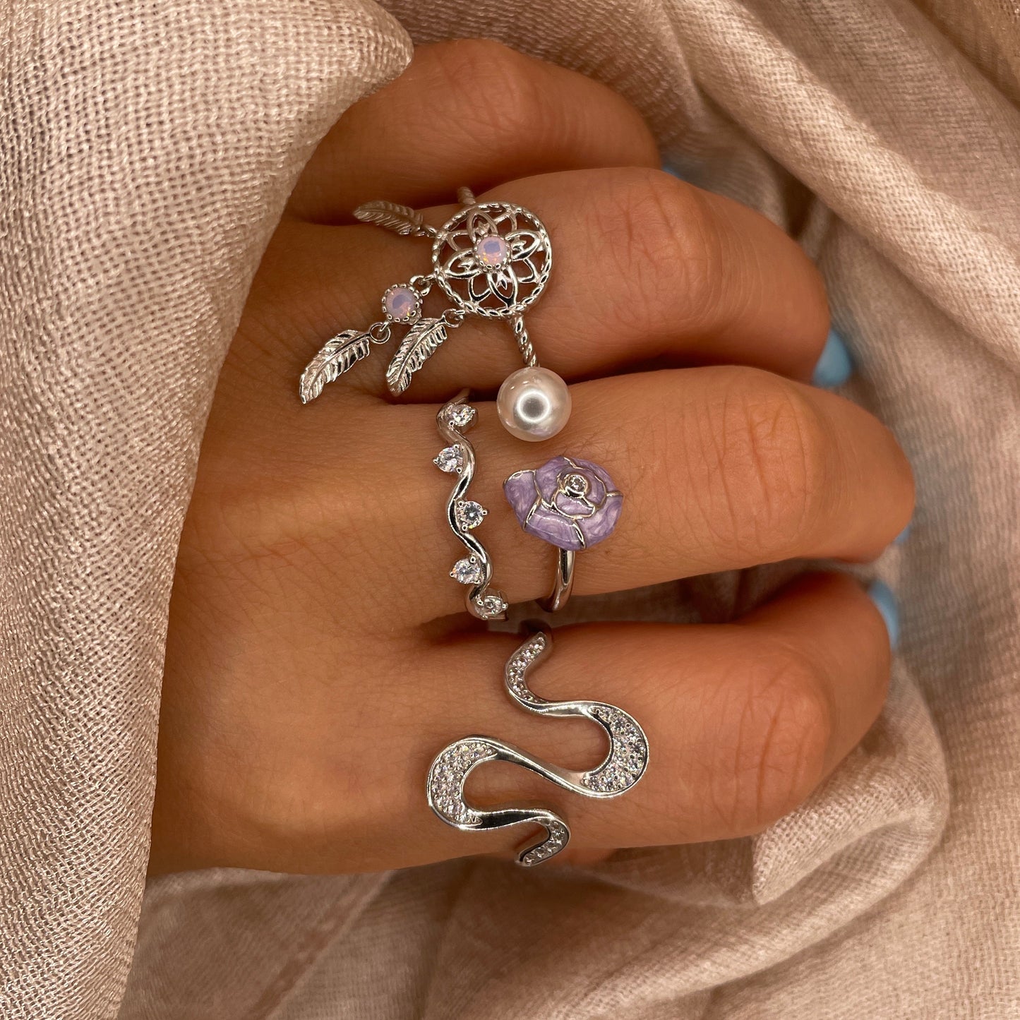 Tide Spark 925 Sterling Silver Ring