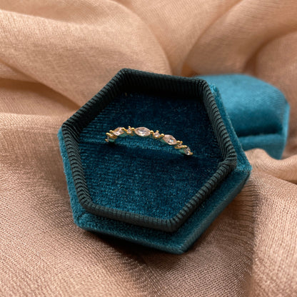 Marquise Sparkle Band 925 Sterling Silver Ring