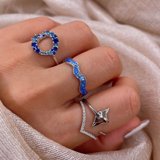 Eclipse Flow Open 925 Sterling Silver Ring