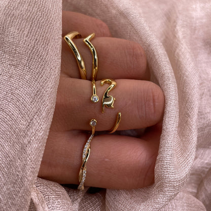 Sticky Cat 925 Sterling Silver Ring