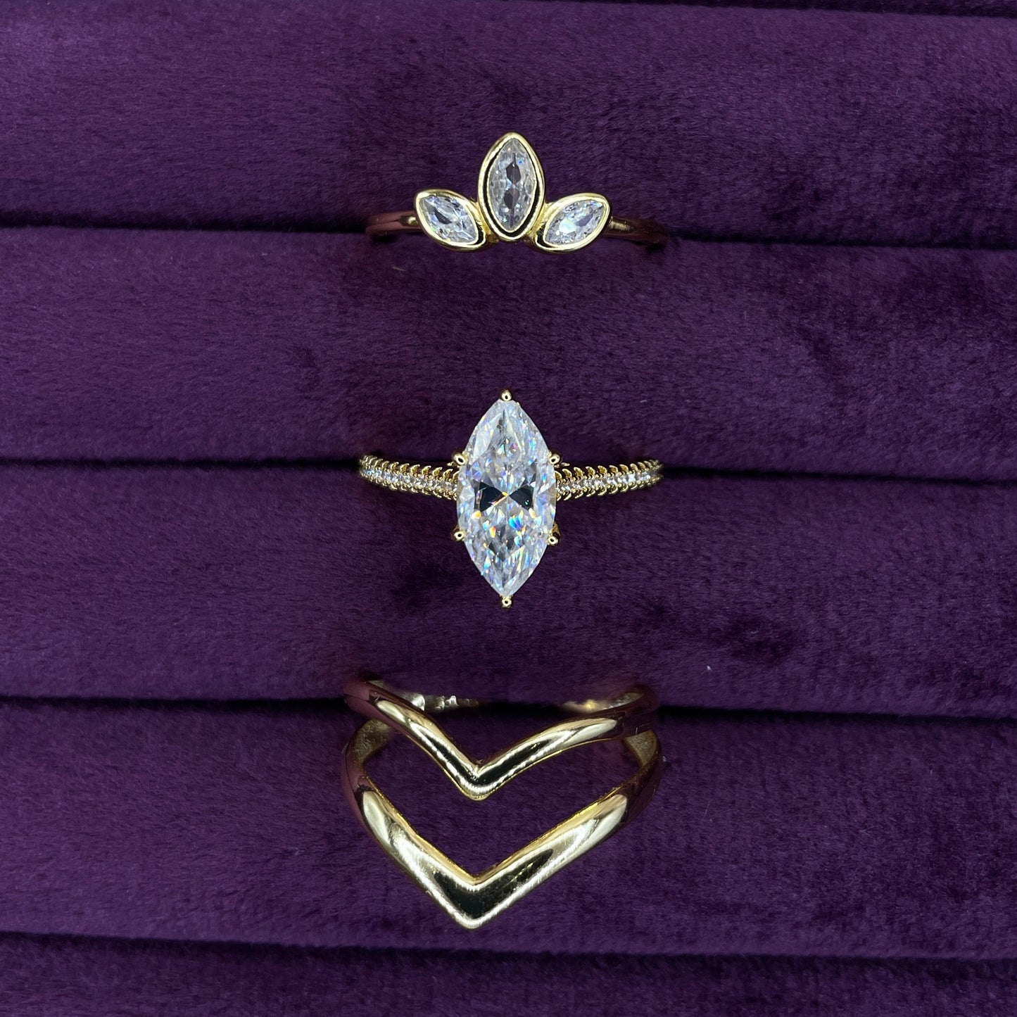 Marquise Crown 925 Sterling Silver Ring