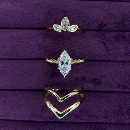 Marquise Crown 925 Sterling Silver Ring
