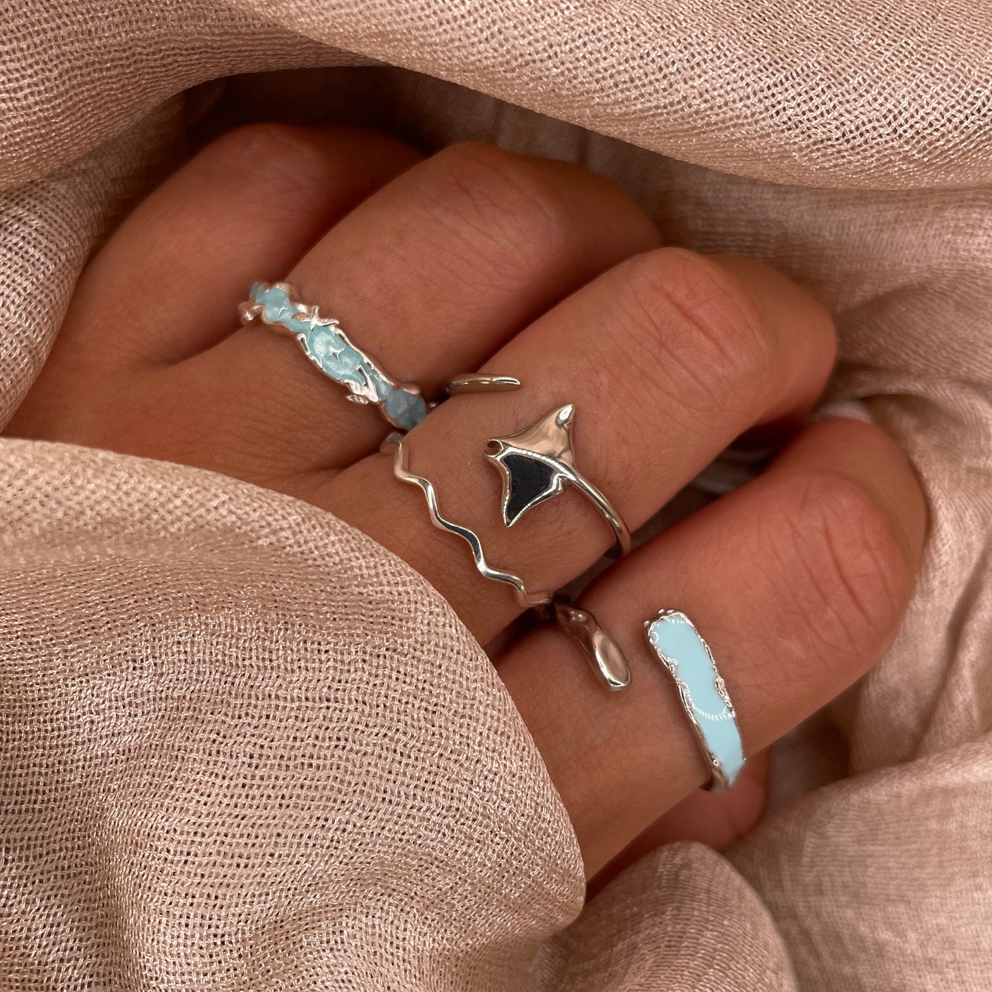 Silver Flow 925 Sterling Silver Ring
