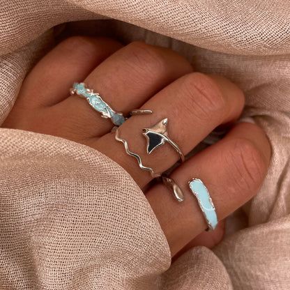 Silver Flow 925 Sterling Silver Ring