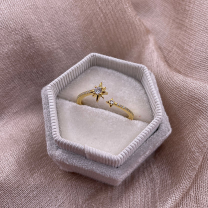 North Star Open 925 Sterling Silver Ring