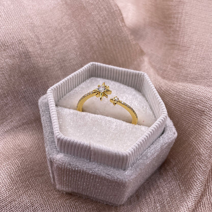 North Star Open 925 Sterling Silver Ring