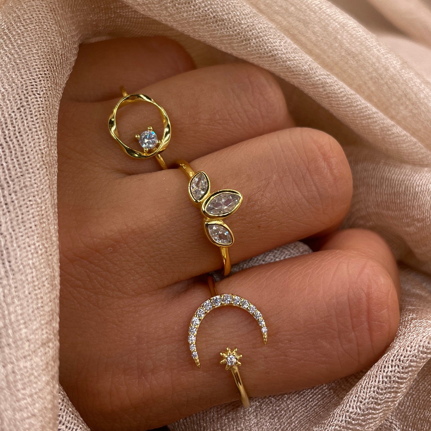 Marquise Crown 925 Sterling Silver Ring