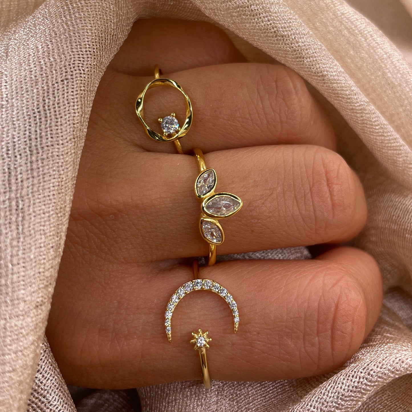 Marquise Crown 925 Sterling Silver Ring