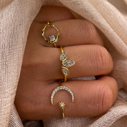 Marquise Crown 925 Sterling Silver Ring