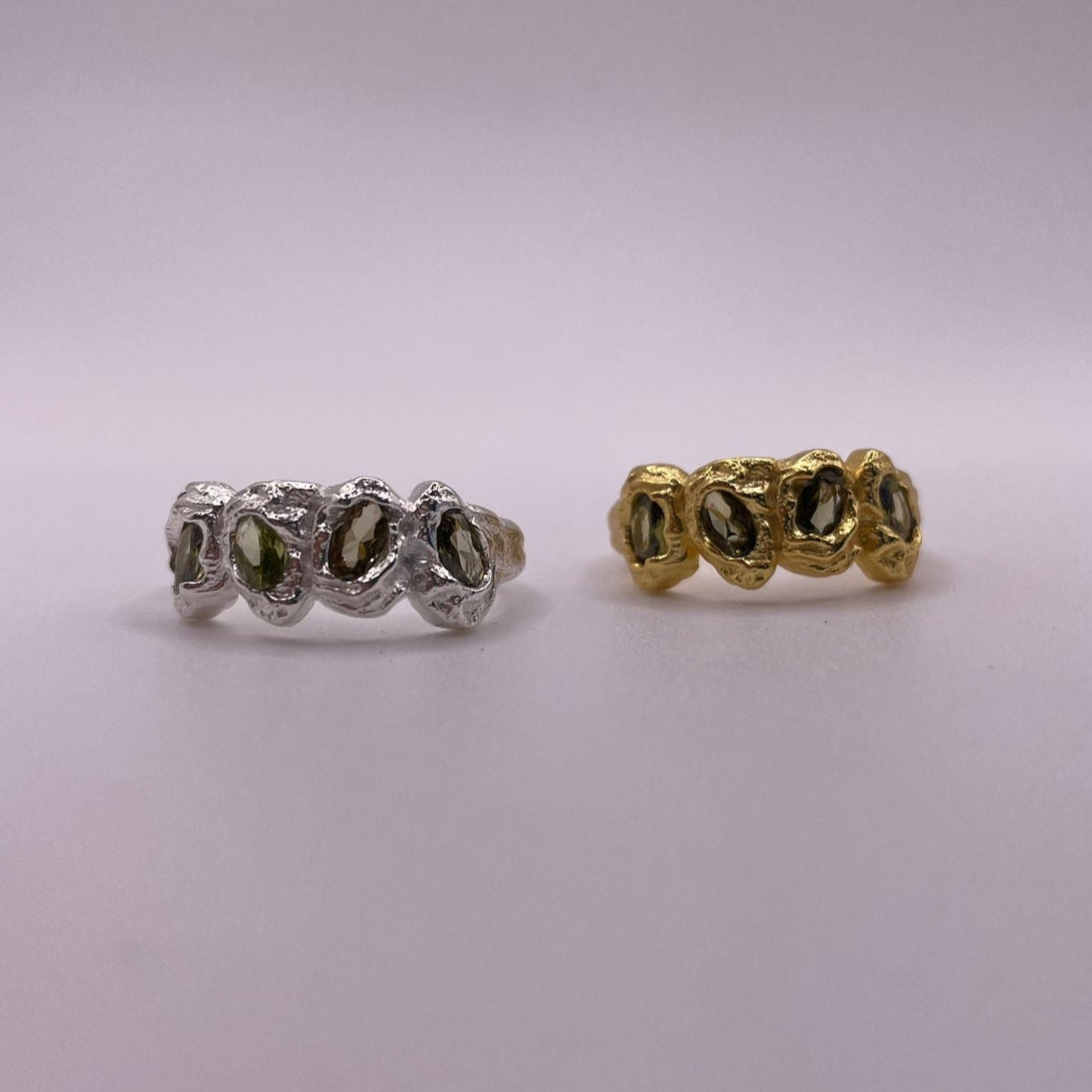 Chunky Organic Textured 925 sterling silver Ring
