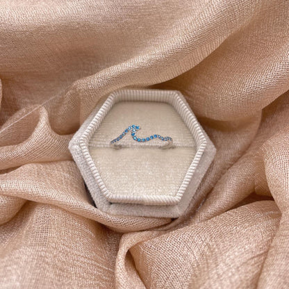 Blue Wave 925 Sterling Silver Ring