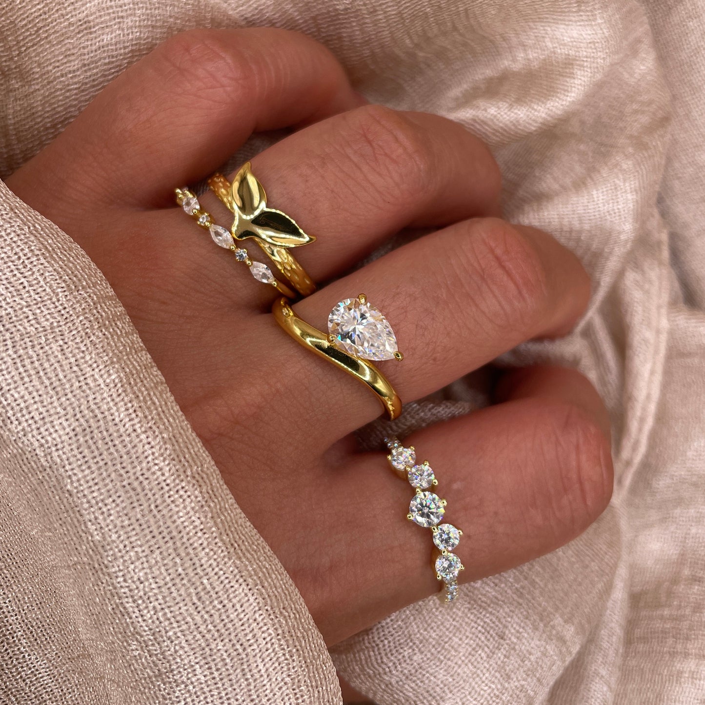 Cluster Moissanite 925 Sterling Silver Ring | VVS1  D Color