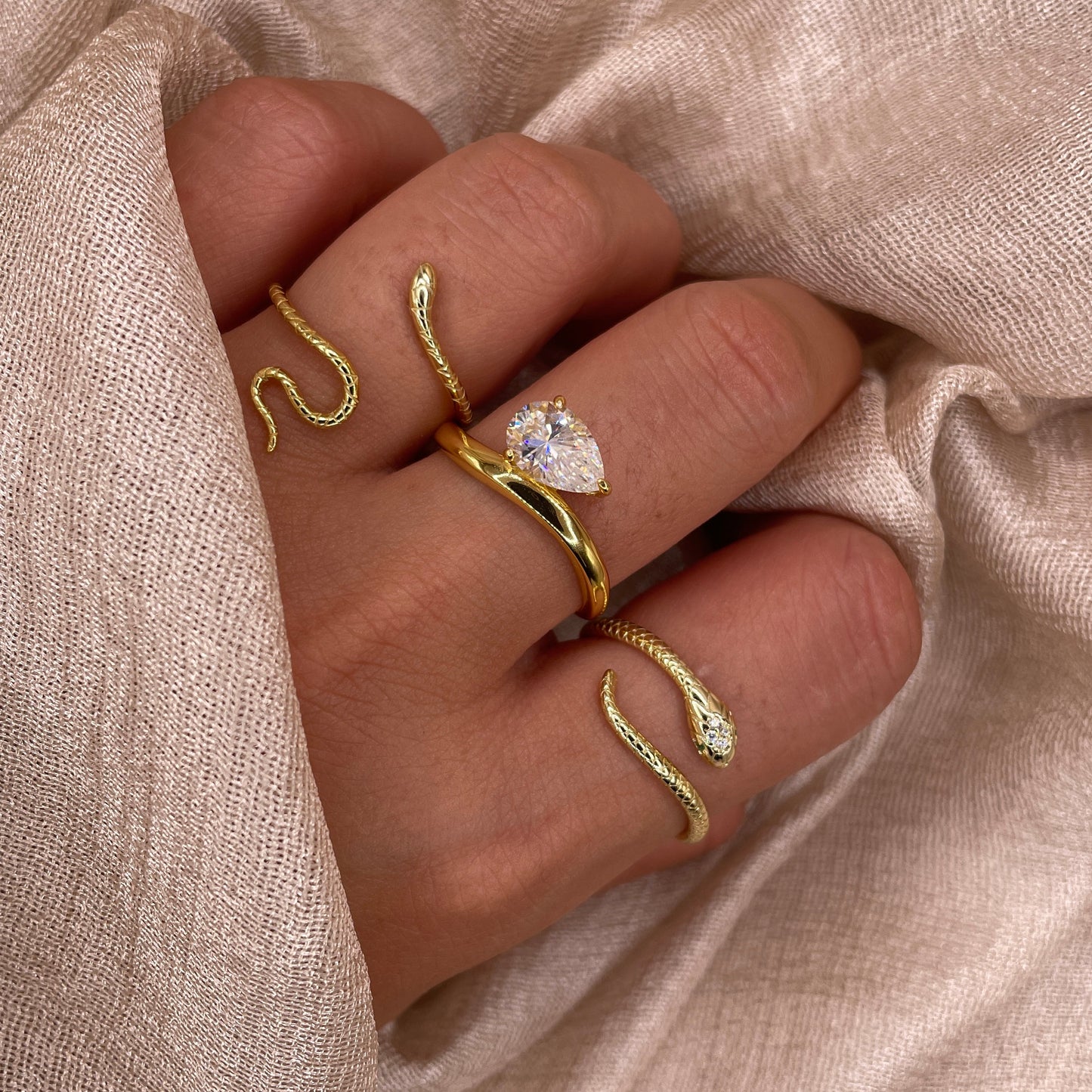 Snake Wrap 925 Sterling Silver Ring