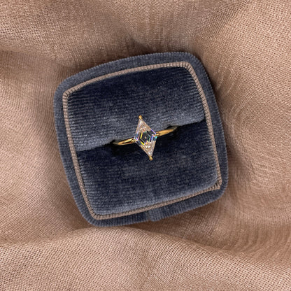 Kite Cut  2CT Moissanite 925 Sterling Silver Ring | D Color VVS1