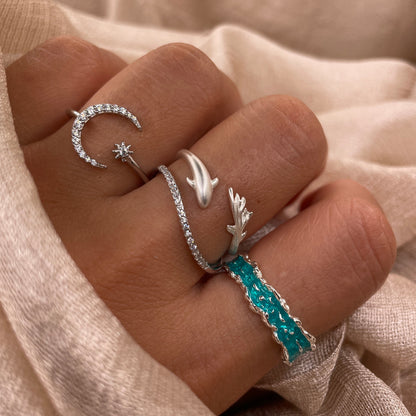 Minimal Dolphin 925 Sterling Silver Ring