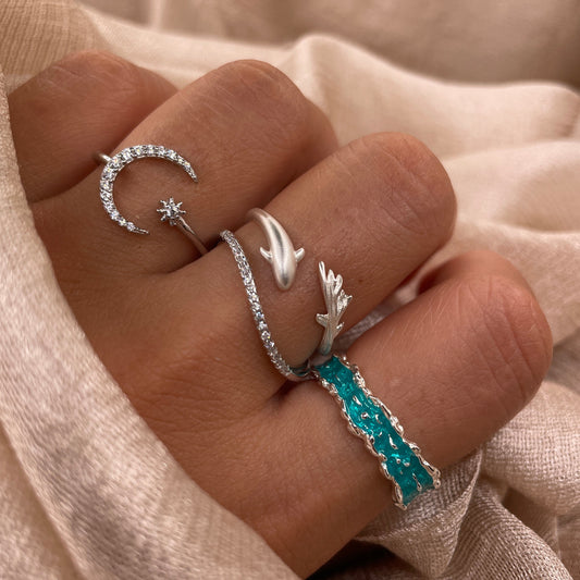 Minimal Dolphin 925 Sterling Silver Ring