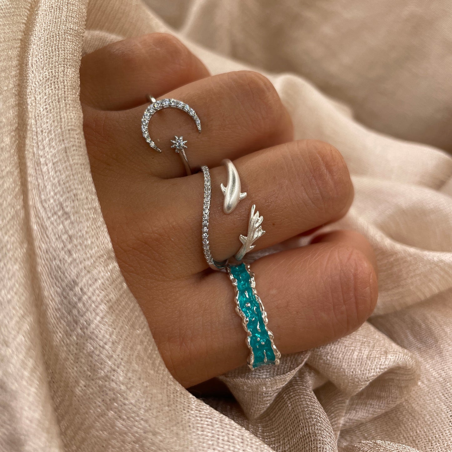 Minimal Dolphin 925 Sterling Silver Ring