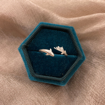Minimal Dolphin 925 Sterling Silver Ring