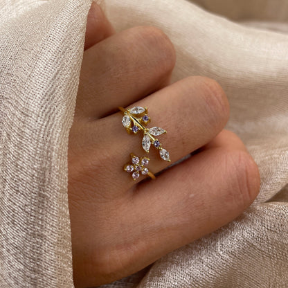 Pink Bloom 925 Sterling Silver Ring
