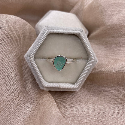 Sea Glass Glow 925 Sterling Silver Ring