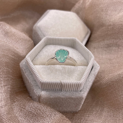 Sea Glass Glow 925 Sterling Silver Ring