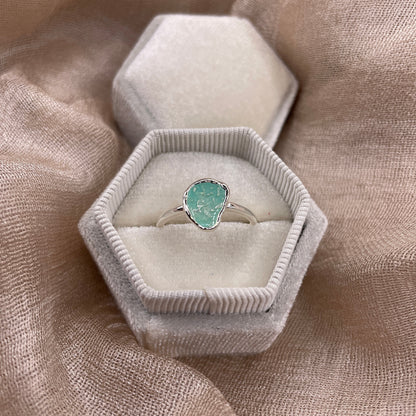Sea Glass Glow 925 Sterling Silver Ring