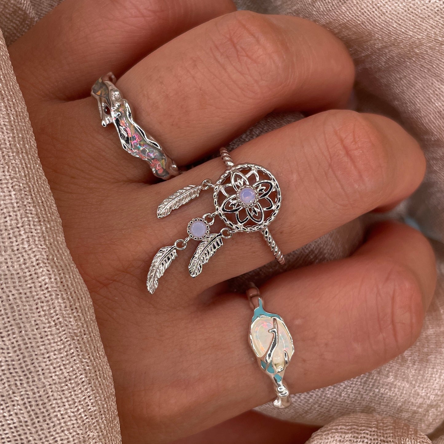 Magic Tide 925 Sterling Silver Ring